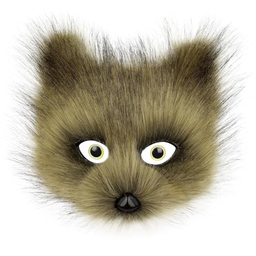 PPFINE Halbgesichtsmaske aus Kunstfell, Tier, Katze, Fuchs, pelzig, für Halloween, Weihnachten, Maskerade, Party, Cosplay, Kostüm-Requisiten PPFINE Halbgesichtsmaske aus Kunstfell, Tier, Katze, Fuchs, pelzig, für Halloween, Weihnachten, Maskerade, Party, Cosplay, Kostüm-Requisiten von PPFINE