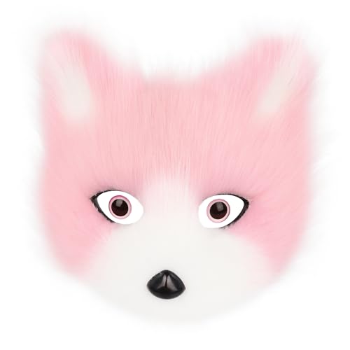 PPFINE Halbgesichtsmaske aus Kunstfell, Tier, Katze, Fuchs, pelzig, für Halloween, Weihnachten, Maskerade, Party, Cosplay, Kostüm-Requisiten PPFINE Halbgesichtsmaske aus Kunstfell, Tier, Katze, Fuchs, pelzig, für Halloween, Weihnachten, Maskerade, Party, Cosplay, Kostüm-Requisiten von PPFINE