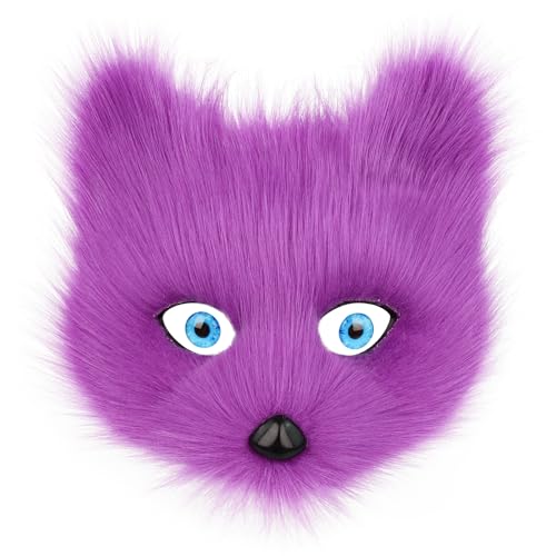PPFINE Halbgesichtsmaske aus Kunstfell, Tier, Katze, Fuchs, pelzig, für Halloween, Weihnachten, Maskerade, Party, Cosplay, Kostüm-Requisiten PPFINE Halbgesichtsmaske aus Kunstfell, Tier, Katze, Fuchs, pelzig, für Halloween, Weihnachten, Maskerade, Party, Cosplay, Kostüm-Requisiten von PPFINE