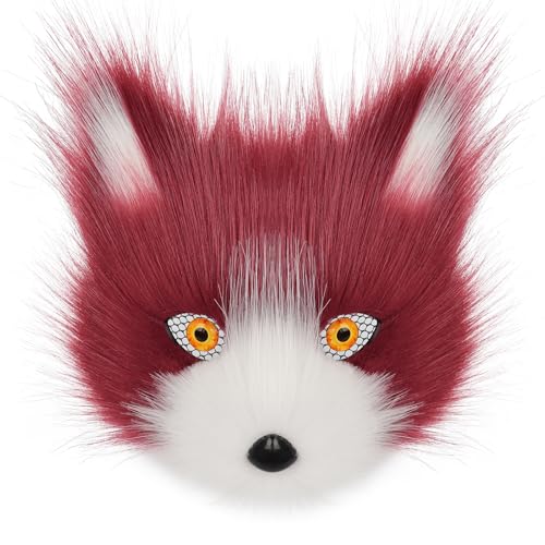 PPFINE Halbgesichtsmaske aus Kunstfell, Tier, Katze, Fuchs, pelzig, für Halloween, Weihnachten, Maskerade, Party, Cosplay, Kostüm-Requisiten PPFINE Halbgesichtsmaske aus Kunstfell, Tier, Katze, Fuchs, pelzig, für Halloween, Weihnachten, Maskerade, Party, Cosplay, Kostüm-Requisiten von PPFINE