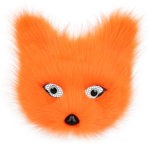 PPFINE Halbgesichtsmaske aus Kunstfell, Tier, Katze, Fuchs, pelzig, für Halloween, Weihnachten, Maskerade, Party, Cosplay, Kostüm-Requisiten PPFINE Halbgesichtsmaske aus Kunstfell, Tier, Katze, Fuchs, pelzig, für Halloween, Weihnachten, Maskerade, Party, Cosplay, Kostüm-Requisiten von PPFINE