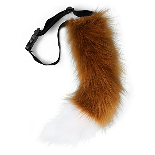 PPFINE Kunstpelz Fuchs Wolf Kostüm Katze Schwanz Kinder Erwachsene Cosplay Halloween Weihnachtsfeier PPFINE Kunstpelz Fuchs Wolf Kostüm Katze Schwanz Kinder Erwachsene Cosplay Halloween Weihnachtsfeier von PPFINE