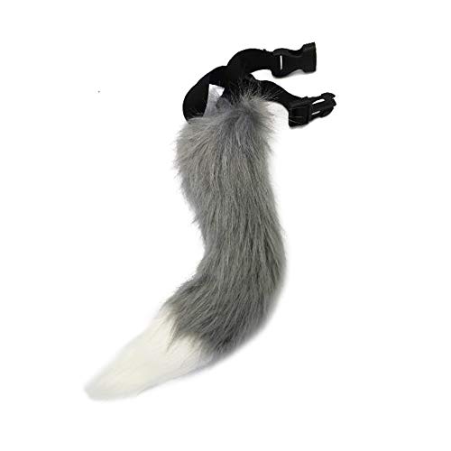 PPFINE Kunstpelz Fuchs Wolf Kostüm Katze Schwanz Kinder Erwachsene Cosplay Halloween Weihnachtsfeier PPFINE Kunstpelz Fuchs Wolf Kostüm Katze Schwanz Kinder Erwachsene Cosplay Halloween Weihnachtsfeier von PPFINE