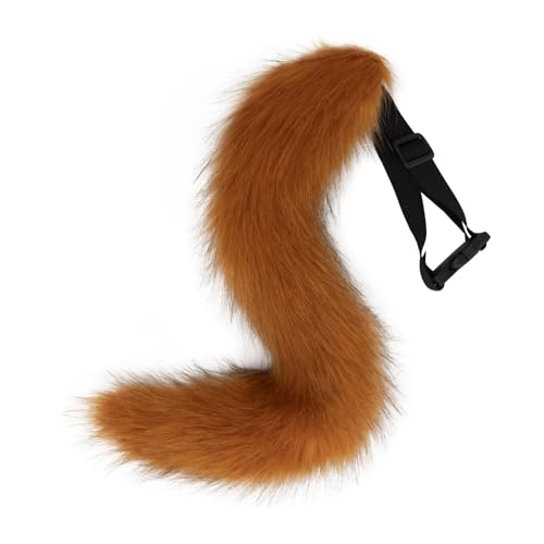PPFINE Kunstpelz Wolf Fuchs Kostüm Schwanz Erwachsene Kinder Cosplay Halloween Weihnachtsfeier PPFINE Kunstpelz Wolf Fuchs Kostüm Schwanz Erwachsene Kinder Cosplay Halloween Weihnachtsfeier von PPFINE