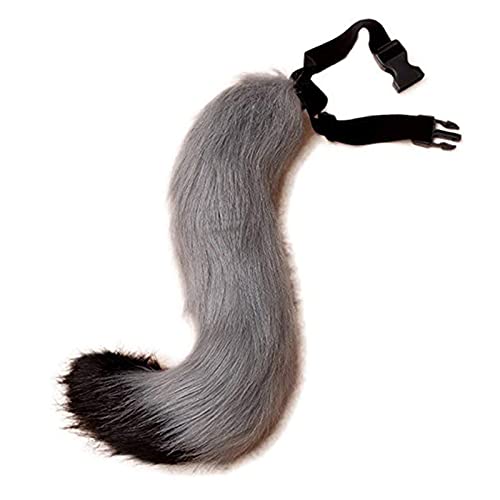 PPFINE Kunstpelz Wolf Fuchs Kostüm Schwanz Erwachsene Kinder Cosplay Halloween Weihnachtsfeier PPFINE Kunstpelz Wolf Fuchs Kostüm Schwanz Erwachsene Kinder Cosplay Halloween Weihnachtsfeier von PPFINE