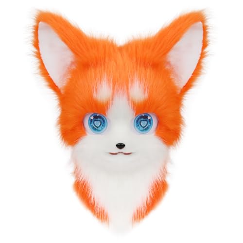 PPFINE Pelzige Kunstpelz Tier Katze Fuchs Maske für Halloween Party Cosplay Kostüm Zubehör PPFINE Pelzige Kunstpelz Tier Katze Fuchs Maske für Halloween Party Cosplay Kostüm Zubehör von PPFINE