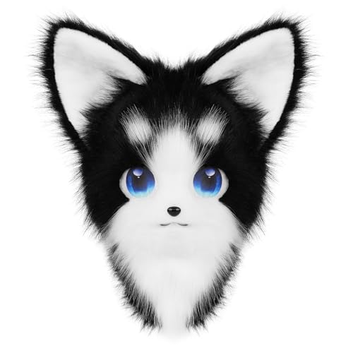 PPFINE Pelzige Kunstpelz Tier Katze Fuchs Maske für Halloween Party Cosplay Kostüm Zubehör PPFINE Pelzige Kunstpelz Tier Katze Fuchs Maske für Halloween Party Cosplay Kostüm Zubehör von PPFINE