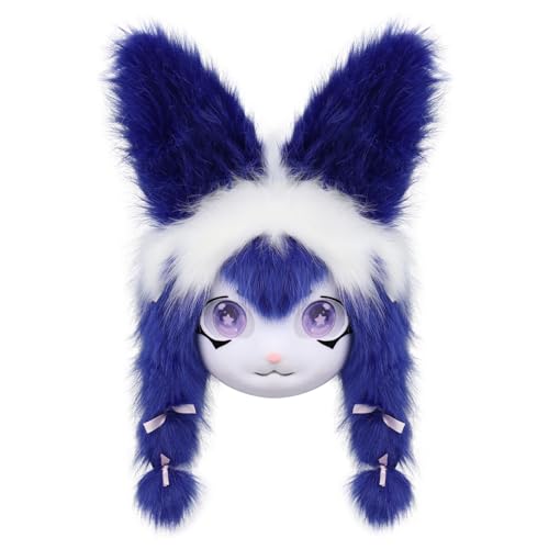 PPFINE Plüschtier-Kopfmaske, Fursuit-Kopfbedeckung, Furry-Cosplay-Maskenball-Kostüm-Accessoires PPFINE Plüschtier-Kopfmaske, Fursuit-Kopfbedeckung, Furry-Cosplay-Maskenball-Kostüm-Accessoires von PPFINE