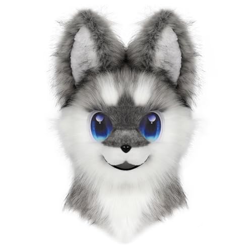 PPFINE Tier-/Hundepelzanzug, Vollkopfmaske, Plüschkostüm, Cosplay, Requisiten für Halloween, Partys, Veranstaltungen PPFINE Tier-/Hundepelzanzug, Vollkopfmaske, Plüschkostüm, Cosplay, Requisiten für Halloween, Partys, Veranstaltungen von PPFINE