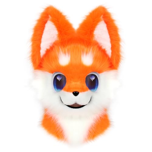 PPFINE Tier-Hunde-Fellanzug, Vollkopf-Maske, Plüsch-Kostüm, Cosplay-Requisiten für Halloween-Party-Events PPFINE Tier-Hunde-Fellanzug, Vollkopf-Maske, Plüsch-Kostüm, Cosplay-Requisiten für Halloween-Party-Events von PPFINE