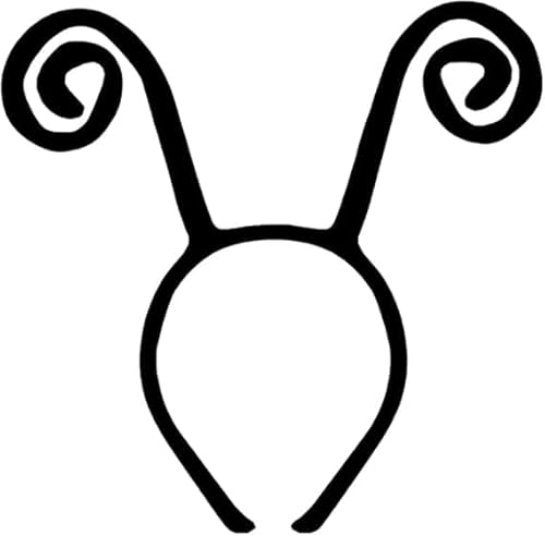 PPGGOPP Fühler Haarreif, Bienen Kostüm Zubehör, Unisex-Kinder und Erwachsene, Schwarz, für Kostüm Karneval Accessoires von PPGGOPP