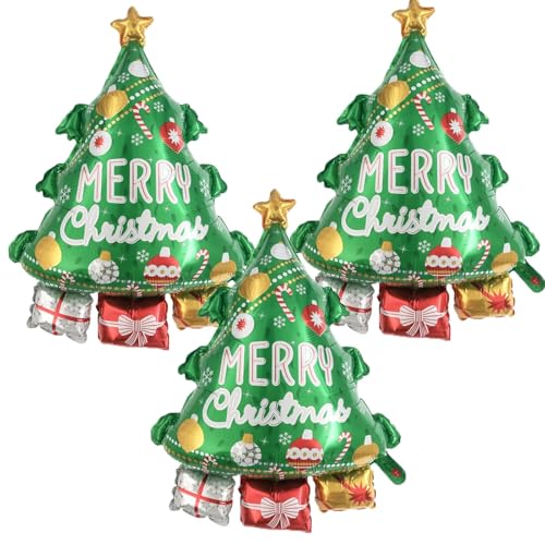 Weihnachtsballons,3 Stück Folienballon Weihnachten Deko,Folien Weihnachts Folienballons, Weihnachtsbaum Luftballons,Weihnachtsluftballon,für Weihnachtsdeko Geburtstag Party Dekoration Weihnachtsballons,3 Stück Folienballon Weihnachten Deko,Folien Weihnachts Folienballons, Weihnachtsbaum Luftballons,Weihnachtsluftballon,für Weihnachtsdeko Geburtstag Party Dekoration von PPGGOPP