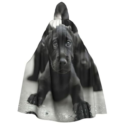 Kapuzenumhang mit Welpen-Motiv, Unisex, Halloween-Kostüm, Karneval, Mottopartys, Cosplay von PPHGUT