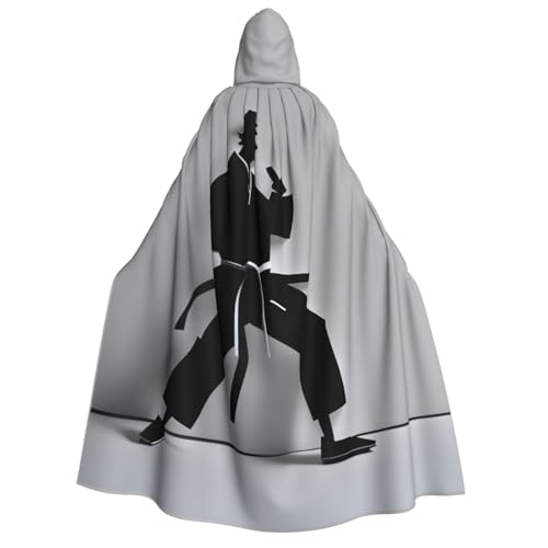 PPHGUT Beeindruckender Karate-Herren-Kapuzenumhang, Unisex, Halloween-Kostüm, Karneval, Mottopartys, Cosplay von PPHGUT