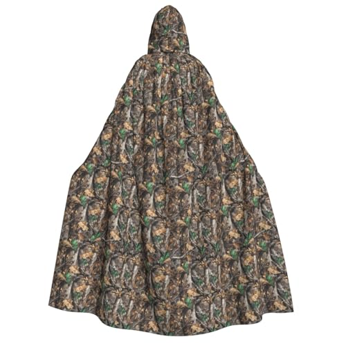 PPHGUT Cold Tree Camouflage-Umhang mit Kapuze, Unisex, Halloween-Kostüm, Karneval, Mottopartys, Cosplay von PPHGUT