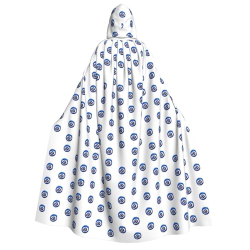 PPHGUT Evil Eyes. Bedruckter Umhang mit Kapuze, Unisex, Halloween-Kostüm, Karneval, Motto-Festivals, Partys, Cosplay von PPHGUT