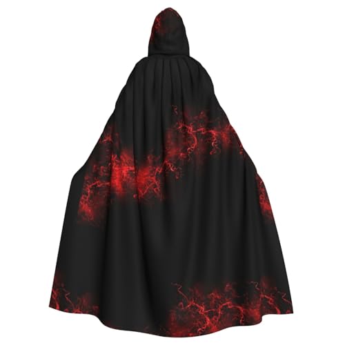 PPHGUT Explosion Burst Roter schwarzer Druck, Unisex, volle Länge, mit Kapuze, Halloween-Umhang für Cosplay, Mittelalter und Festivals, passend für Halloween PPHGUT Explosion Burst Roter schwarzer Druck, Unisex, volle Länge, mit Kapuze, Halloween-Umhang für Cosplay, Mittelalter und Festivals, passend für Halloween von PPHGUT