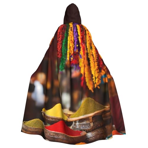 PPHGUT Gewürz Aufdruck, Unisex, volle Länge, mit Kapuze, Halloween-Umhang für Cosplay, Mittelalter und Festivals, passend für Halloween PPHGUT Gewürz Aufdruck, Unisex, volle Länge, mit Kapuze, Halloween-Umhang für Cosplay, Mittelalter und Festivals, passend für Halloween von PPHGUT