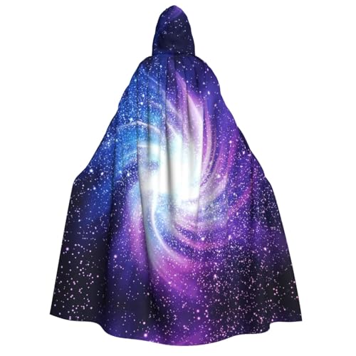 PPHGUT Glaxy Print Kapuzenumhang Unisex Halloween Kostüm Karneval Motto Festivals Partys Cosplay von PPHGUT