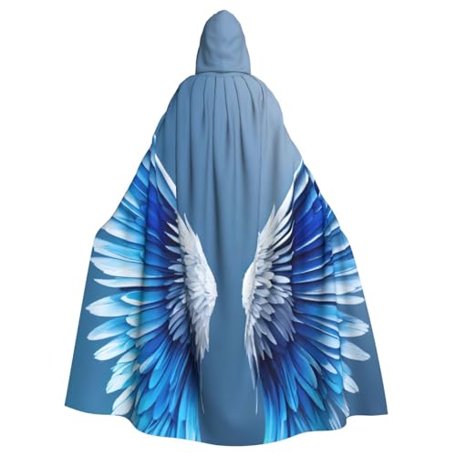 PPHGUT Halloween-Umhang mit Engelsflügel-Aufdruck, Unisex, volle Länge, mit Kapuze, für Cosplay, Mittelalter und Festivals, passend PPHGUT Halloween-Umhang mit Engelsflügel-Aufdruck, Unisex, volle Länge, mit Kapuze, für Cosplay, Mittelalter und Festivals, passend von PPHGUT