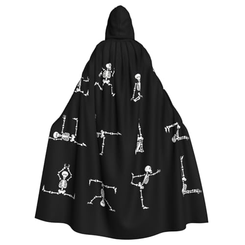 PPHGUT Halloween-Umhang mit Totenkopf-Motiv, Unisex, volle Länge, mit Kapuze, für Cosplay, Mittelalter und Festivals, passend PPHGUT Halloween-Umhang mit Totenkopf-Motiv, Unisex, volle Länge, mit Kapuze, für Cosplay, Mittelalter und Festivals, passend von PPHGUT