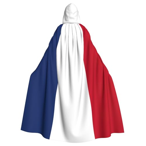 PPHGUT Halloween-Umhang mit niederländischer Flagge, Unisex, volle Länge, mit Kapuze, für Cosplay, Mittelalter und Festivals von PPHGUT
