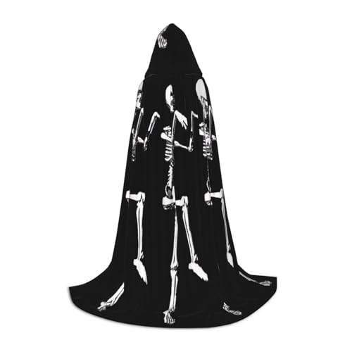 PPHGUT Halloween beweglicher Skelett-Schädel-Aufdruck, Kapuzenumhang, Verkleidung, Halloween, Karneval, Cosplay, Teenager, Kinder, Erwachsene, Zauberer-Themen PPHGUT Halloween beweglicher Skelett-Schädel-Aufdruck, Kapuzenumhang, Verkleidung, Halloween, Karneval, Cosplay, Teenager, Kinder, Erwachsene, Zauberer-Themen von PPHGUT