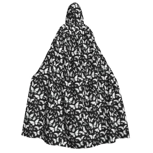 PPHGUT Handgezeichneter farbiger Schmetterlings-Umhang mit Kapuze, Unisex, Halloween-Kostüm, Karneval, Mottopartys, Cosplay PPHGUT Handgezeichneter farbiger Schmetterlings-Umhang mit Kapuze, Unisex, Halloween-Kostüm, Karneval, Mottopartys, Cosplay von PPHGUT