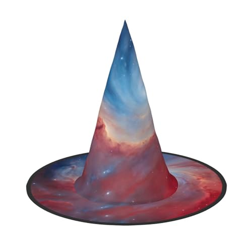 PPHGUT Hexenhut für Halloween, breite Krempe, faltbar, für Partys, Arnivale und Rollenspielveranstaltungen, Rot / Blau PPHGUT Hexenhut für Halloween, breite Krempe, faltbar, für Partys, Arnivale und Rollenspielveranstaltungen, Rot / Blau von PPHGUT