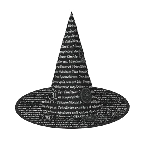 PPHGUT Hexenhut mit Supernatural Inspirationsdruck, breite Krempe, faltbare Kappe, Partys, Arnivals und Rollenspielveranstaltungen von PPHGUT