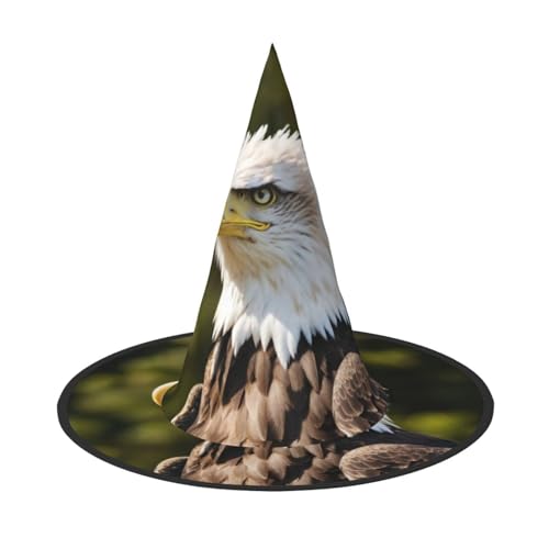 PPHGUT Hexenhut mit fliegendem Adler, breite Krempe, faltbar, für Partys, Arnivale und Rollenspielveranstaltungen von PPHGUT