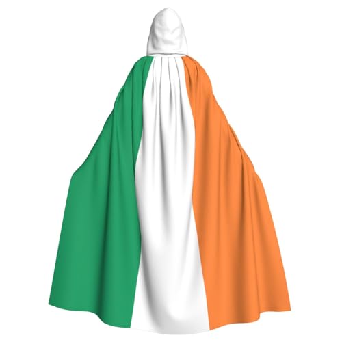 PPHGUT Irischer Flaggen-Druck, Unisex, volle Länge, mit Kapuze, Halloween-Umhang für Cosplay, Mittelalter und Festivals, passend PPHGUT Irischer Flaggen-Druck, Unisex, volle Länge, mit Kapuze, Halloween-Umhang für Cosplay, Mittelalter und Festivals, passend von PPHGUT