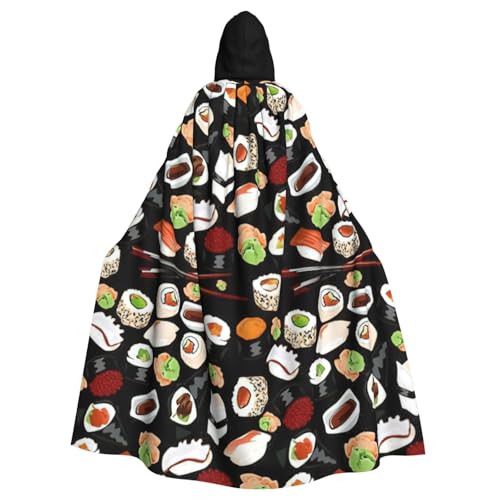 PPHGUT Japanischer Sushi-Umhang mit Kapuze, Unisex, volle Länge, Halloween-Umhang, für Cosplay, Mittelalter und Festivals, passend PPHGUT Japanischer Sushi-Umhang mit Kapuze, Unisex, volle Länge, Halloween-Umhang, für Cosplay, Mittelalter und Festivals, passend von PPHGUT