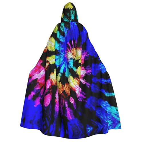 PPHGUT Kapuzenumhang mit Batikdruck, Unisex, Halloween-Kostüm, Karneval, Mottopartys, Cosplay von PPHGUT