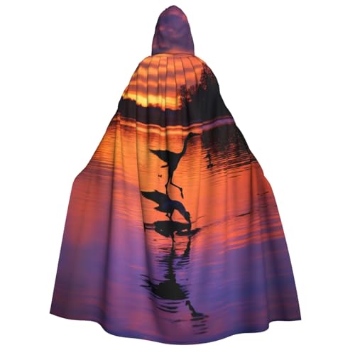 PPHGUT Kapuzenumhang mit Jagd-Motiv fliegende wilde Enten Unisex Halloween-Kostüm Karneval Motto Festivals Partys Cosplay PPHGUT Kapuzenumhang mit Jagd-Motiv fliegende wilde Enten Unisex Halloween-Kostüm Karneval Motto Festivals Partys Cosplay von PPHGUT