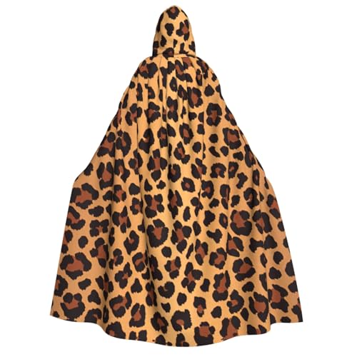 PPHGUT Kapuzenumhang mit Leopardenmuster, Unisex, Halloween-Kostüm, Karneval, Mottopartys, Cosplay PPHGUT Kapuzenumhang mit Leopardenmuster, Unisex, Halloween-Kostüm, Karneval, Mottopartys, Cosplay von PPHGUT