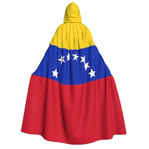 PPHGUT Kapuzenumhang mit Venezuela-Flagge, Unisex, Halloween-Kostüm, Karneval, Mottopartys, Cosplay von PPHGUT