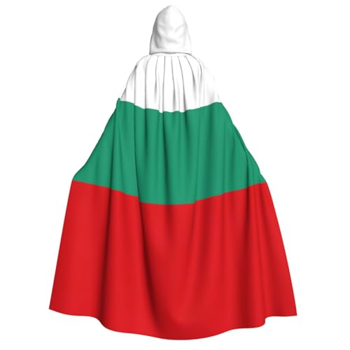 PPHGUT Kapuzenumhang mit bulgarischer Flagge, Unisex, Halloween-Kostüm, Karneval, Mottopartys, Cosplay von PPHGUT