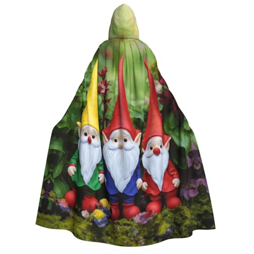 PPHGUT Lustiger Weihnachtswichtel-Aufdruck, Kapuzenumhang, Unisex, Halloween-Kostüm, Karneval, Mottopartys, Cosplay von PPHGUT