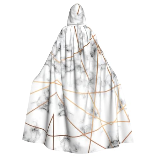 PPHGUT Marmorier-Textur-Druck, Unisex, volle Länge, mit Kapuze, Halloween-Umhang, für Cosplay, Mittelalter und Festivals, passend PPHGUT Marmorier-Textur-Druck, Unisex, volle Länge, mit Kapuze, Halloween-Umhang, für Cosplay, Mittelalter und Festivals, passend von PPHGUT