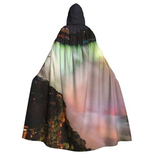 PPHGUT Niagara Falls Print Unisex Full Length Hooded Halloween Cloak For Cosplay Medieval And Festivals Fits von PPHGUT