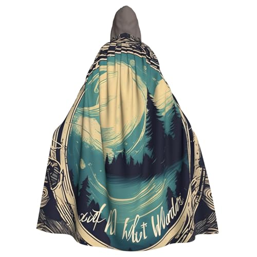 PPHGUT "Not All Who Wander Are Lost", Unisex, volle Länge, mit Kapuze, Halloween-Umhang, für Cosplay, Mittelalter und Festivals, passend für Halloween PPHGUT "Not All Who Wander Are Lost", Unisex, volle Länge, mit Kapuze, Halloween-Umhang, für Cosplay, Mittelalter und Festivals, passend für Halloween von PPHGUT