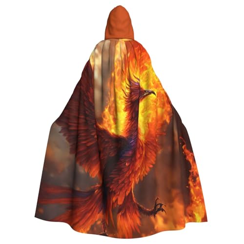 PPHGUT Phoenix Print Unisex Full Length Hooded Halloween Cloak For Cosplay Medieval And Festivals Fits PPHGUT Phoenix Print Unisex Full Length Hooded Halloween Cloak For Cosplay Medieval And Festivals Fits von PPHGUT