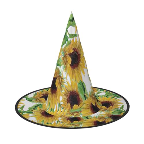PPHGUT Sonnenblume. Halloween-Hexenhut, breite Krempe, faltbare Kappe, Partys, Arnivals und Rollenspielveranstaltungen PPHGUT Sonnenblume. Halloween-Hexenhut, breite Krempe, faltbare Kappe, Partys, Arnivals und Rollenspielveranstaltungen von PPHGUT
