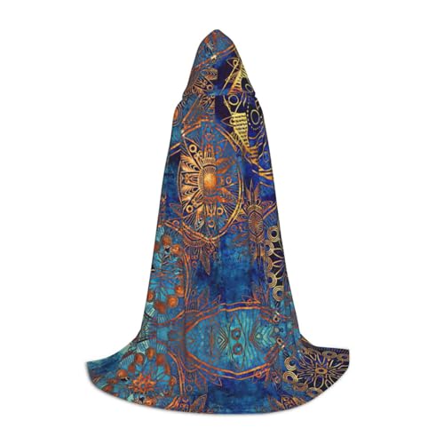 PPHGUT Sternenhimmel, Mandala-Druck, Kapuzenumhang, Verkleidung, Halloween, Karneval, Cosplay, Teenager, Kinder, Erwachsene, Zauberer-Themen von PPHGUT