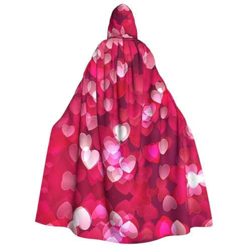 PPHGUT Umhang mit Kapuze und Herzmotiv, Unisex, Halloween, Karneval, Mottopartys, Cosplay von PPHGUT