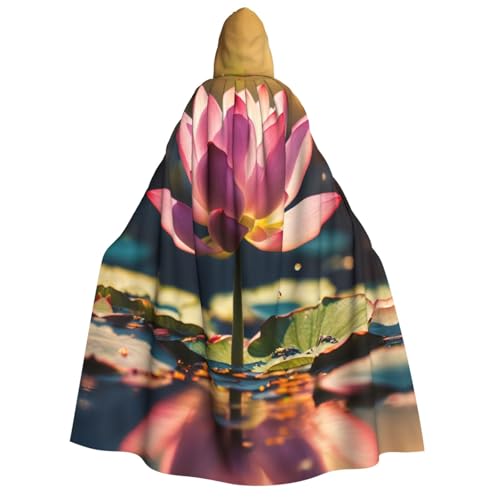 PPHGUT Umhang mit Kapuze und Lotusblumen, Unisex, Halloween-Kostüm, Karneval, Mottopartys, Cosplay von PPHGUT