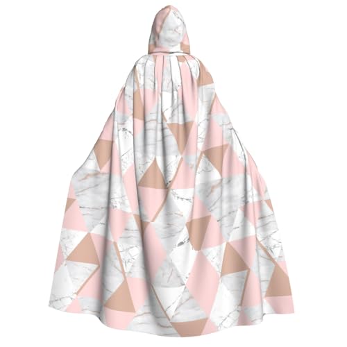 PPHGUT Umhang mit Kapuze und Marmor-Druck, Unisex, Halloween-Kostüm, Karneval, Mottopartys, Cosplay von PPHGUT