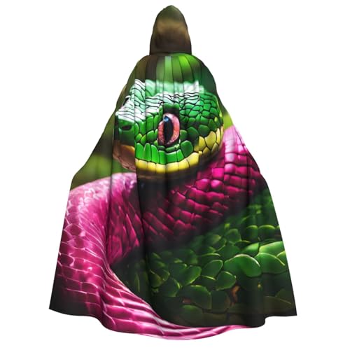 PPHGUT Umhang mit Kapuze und Schlangenmuster, Unisex, Halloween-Kostüm, Karneval, Mottopartys, Cosplay PPHGUT Umhang mit Kapuze und Schlangenmuster, Unisex, Halloween-Kostüm, Karneval, Mottopartys, Cosplay von PPHGUT