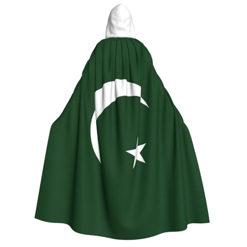 PPHGUT Umhang mit der Flagge Pakistans, Unisex, Halloween-Kostüm, Karneval, Mottopartys, Cosplay von PPHGUT